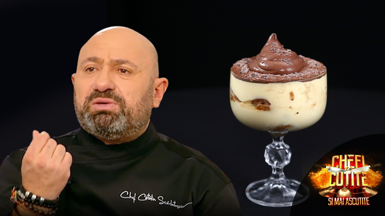 Chefi la cuțite | Sezonul 10: Tiramisu cu mouse de ciocolată by Cătălin Scărlătescu