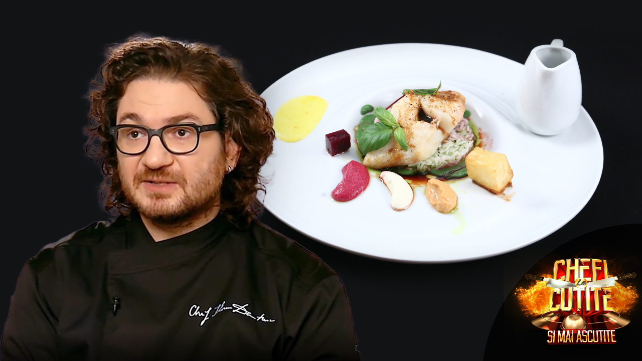Chefi la cuțite | Sezonul 10: Pește cu piure de conopidă, sfeclă și spanac by Flori Dumitrescu