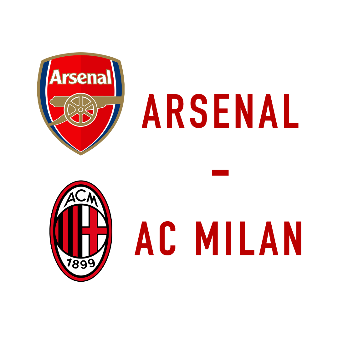 logo Arsenal - AC Milan - LIVE