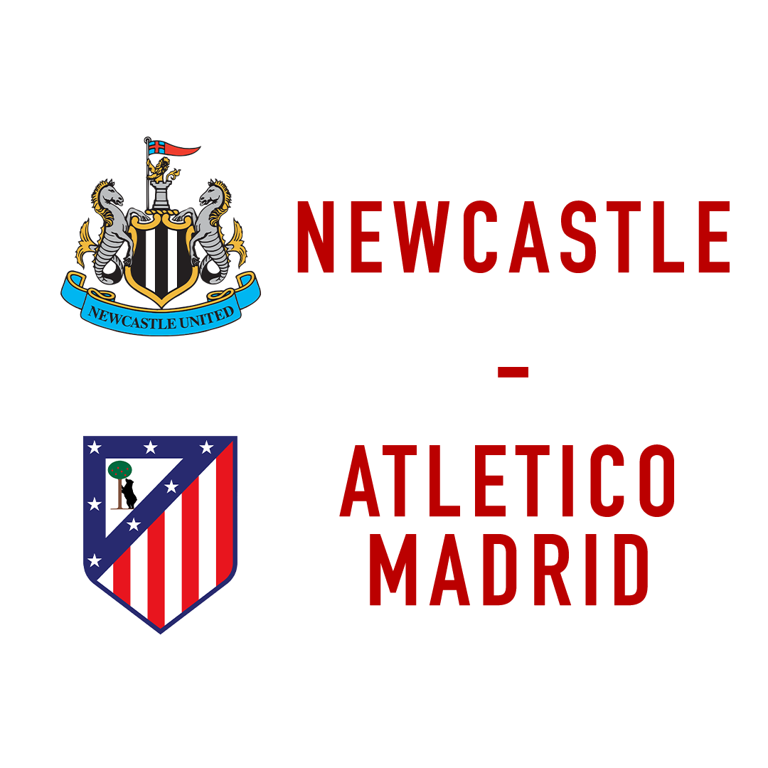 logo Newcastle - Atletico Madrid - LIVE
